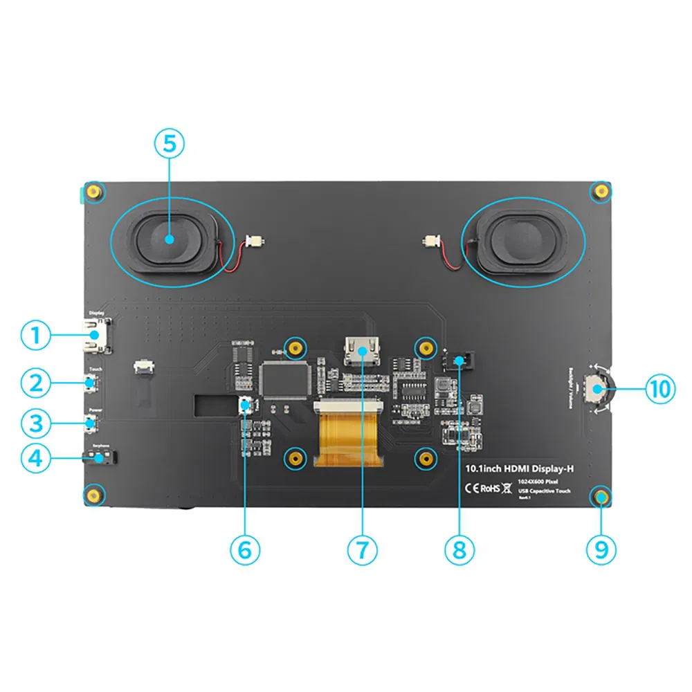 Modulo Schermo di Alta Qualità 10.1 Pollici Mpi1001 per Raspberry Pi pictures & photos