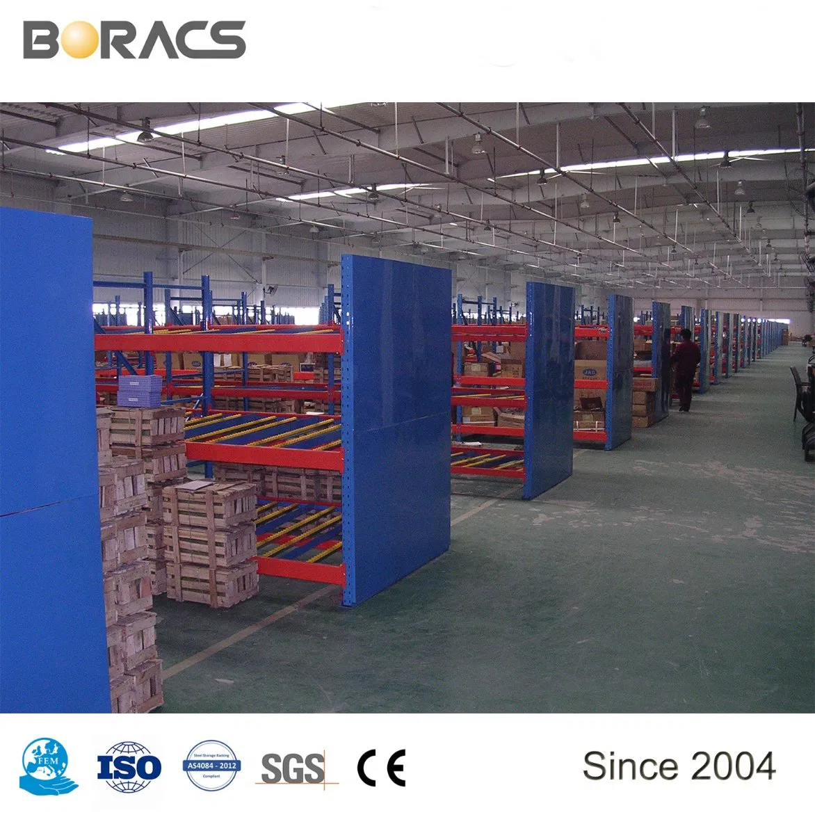 FIFO 창고 재고 저항 및 녹 방지 흐름 팔레트 랙 시스템 pictures & photos