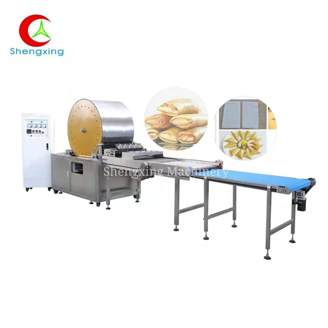 Frühlingsrollenhaut-Herstellungsmaschine quadratische rechteckige Form Frühlingsrollenwrapper Produktionslinie pictures & photos