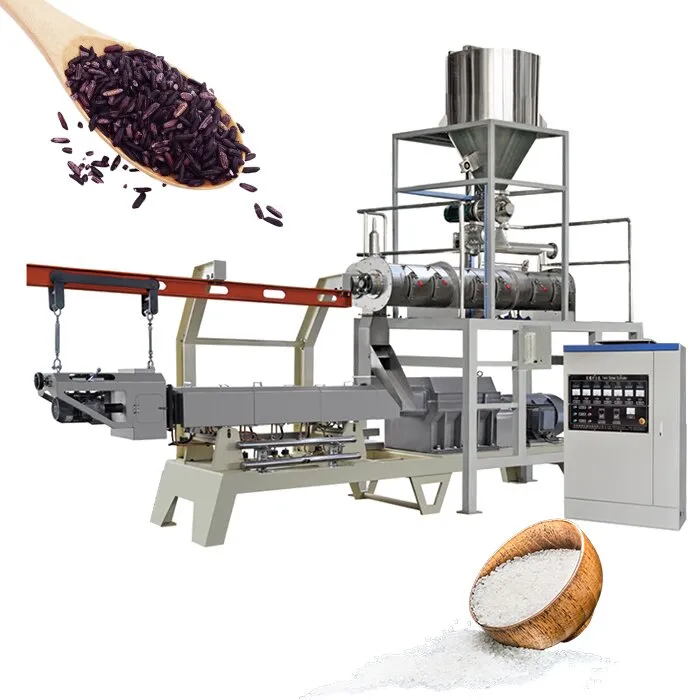 Linea di lavorazione del riso nutrizionale artificiale, estrusore per puffing di riso fortificato, macchina per la produzione di riso ricostituito istantaneo pictures & photos