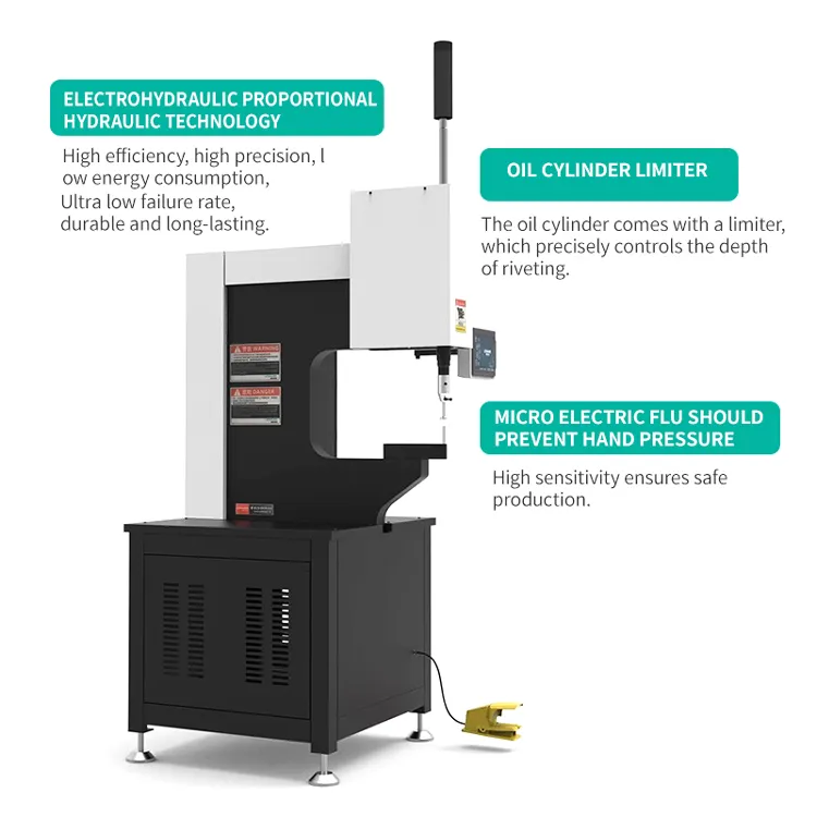 Customize 0-8 Tons 80kN Pneumatic Orbital Riveting Machine, Automatic Riveting Machine, Processing Self Clinching Fasteners pictures & photos