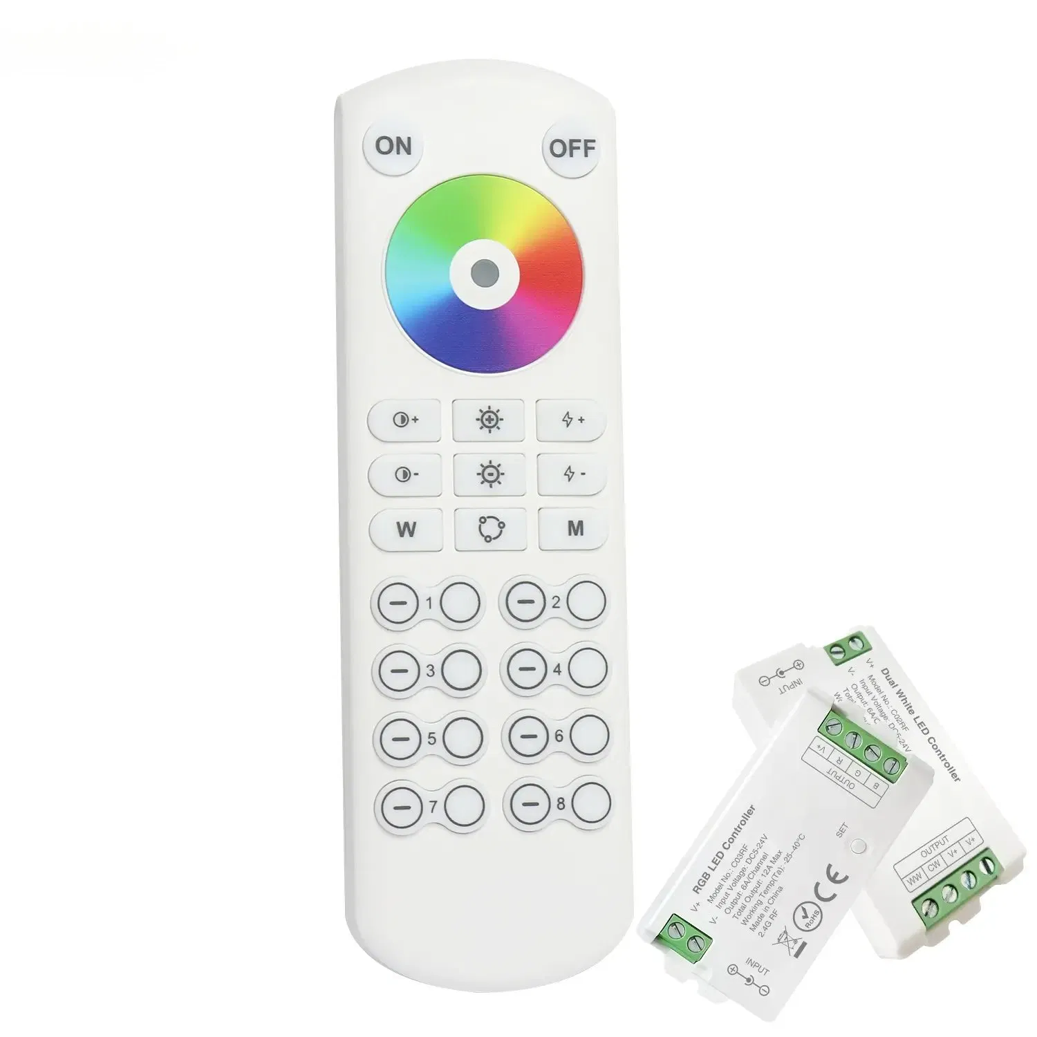 RGB RGBW Rgbcct 150m Lange bedieningsafstand 8 Zone afstandsbediening PWM LED-strip RF afstandsbediening voor LED pictures & photos