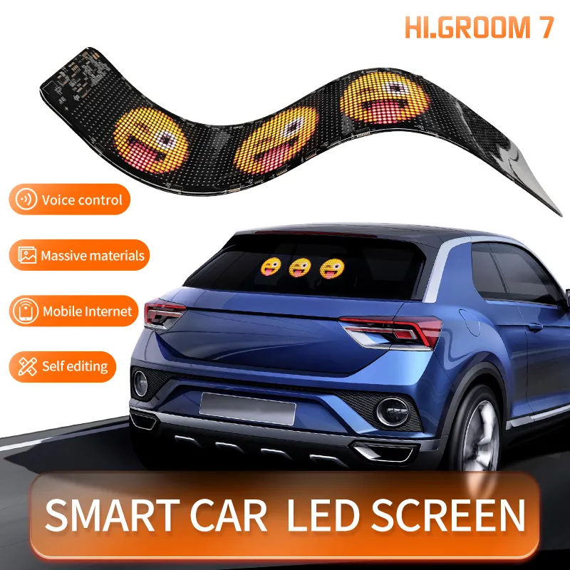 Display LED per auto intelligente con schermo posteriore, controllo remoto Bluetooth, luce interattiva a pixel per il finestrino posteriore dell'auto pictures & photos