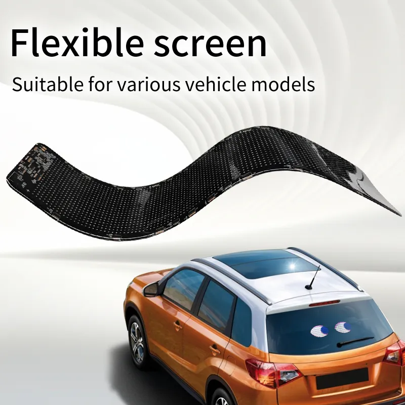 Display LED per auto intelligente con schermo posteriore, controllo remoto Bluetooth, luce interattiva a pixel per il finestrino posteriore dell'auto pictures & photos
