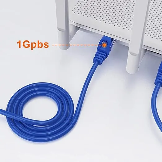 23AWG 高速 RJ45 ルーター モデム コンピュータ用 短い イーサネットケーブル pictures & photos
