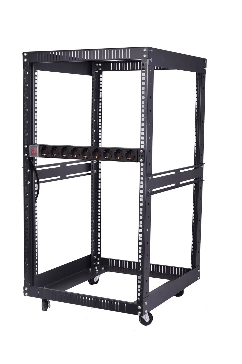Produzione 4 Posto Telaio Aperto Rack Dati con Ruote per Networking pictures & photos