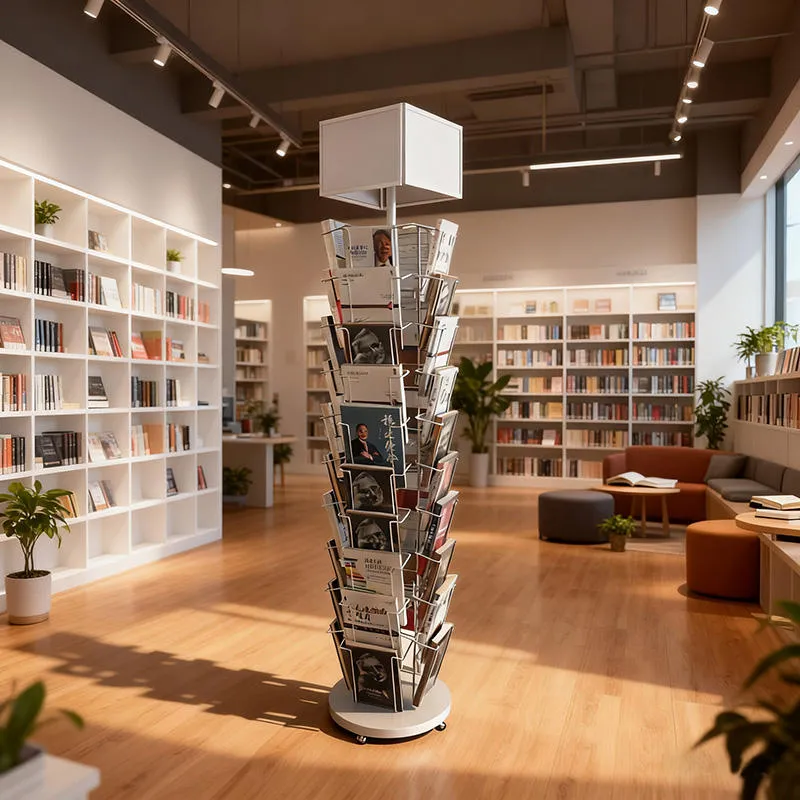 Benutzerdefinierter 360 drehbarer Metall-Postkartenständer Grußkartenständer Draht Comicbuchständer für Buchladen pictures & photos