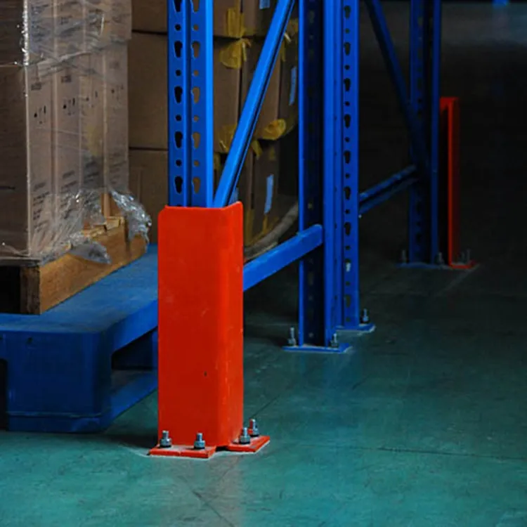 Protezione angolare in acciaio verniciato a polvere per colonne di scaffalature da magazzino, protezione per telai di pallet pictures & photos