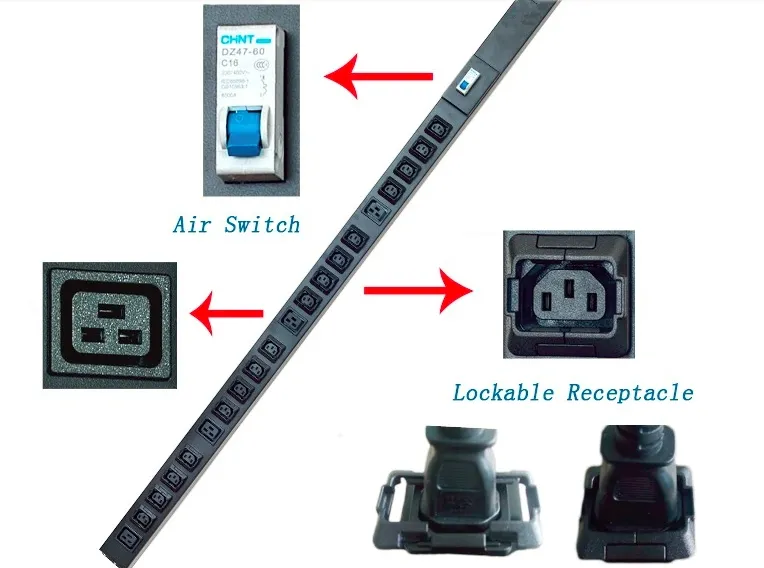 19 Zoll IEC Typ Basis PDU Universelle Steckdosen Stromverteilungseinheit pictures & photos