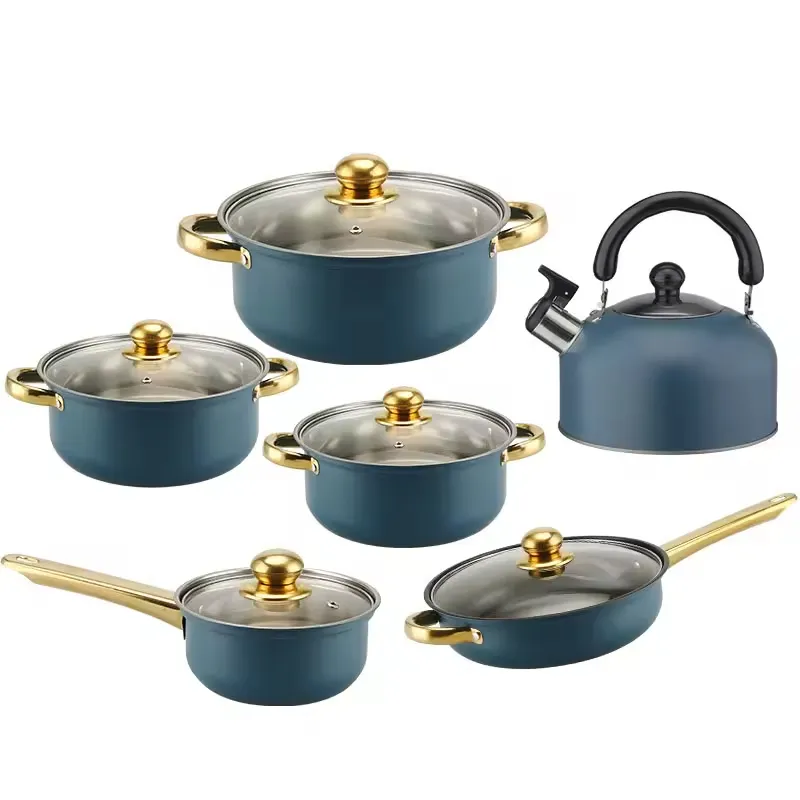 12PCS Kitchenware Set Cookware Sets Stainless Steel Kitchenware Non Stick Cookware Set pictures & photos
