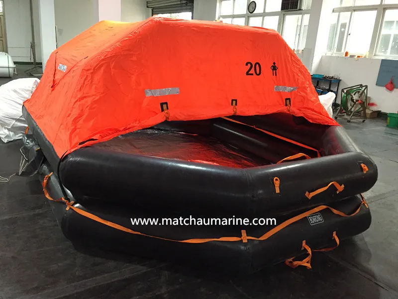 Solas aufblasbarer 6 Männerbehälter ein Packungslebensrettungsboot pictures & photos