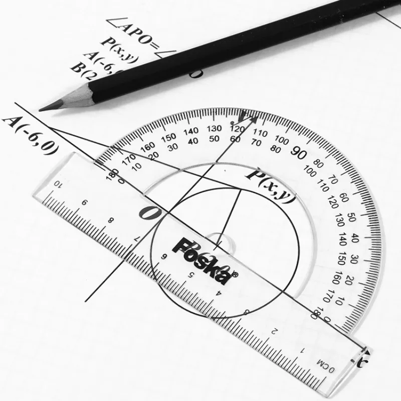 学生用数学 4PCS セット 組み合わせ 曲線 三角 プラスチック 透明 定規 セット pictures & photos