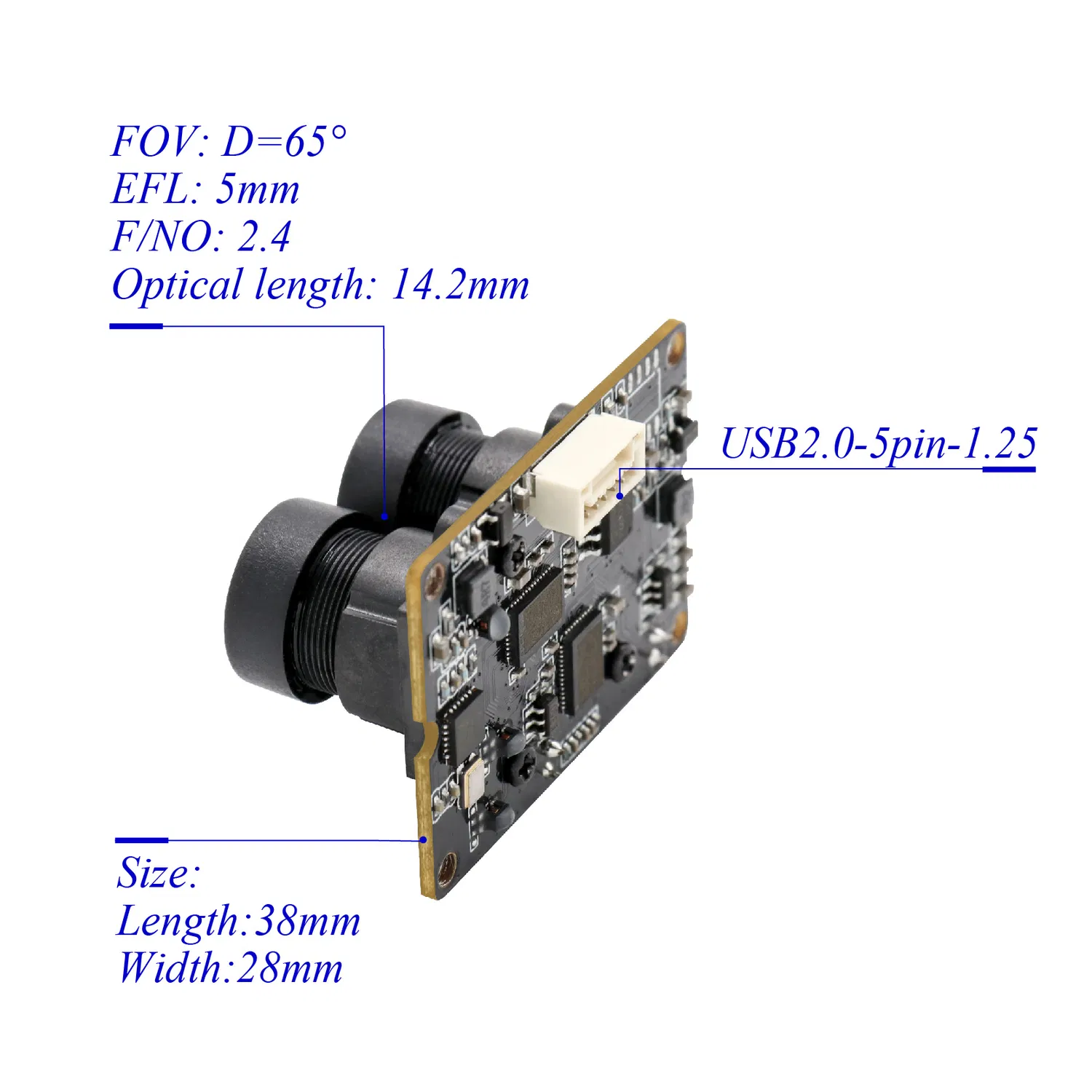 Modulo della fotocamera stereo binoculare dual lens personalizzato Rx2719 2MP 3D per sistema di controllo accessi pictures & photos