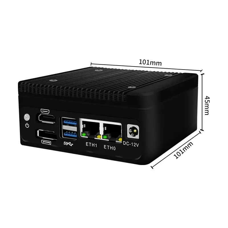 ОЕМ N100 Встраиваемый мини-ПК 2LAN Роутер Pfsense Тонкий клиент Мини-компьютер pictures & photos