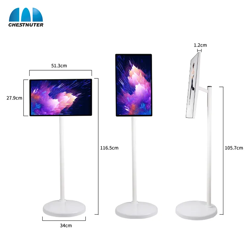 24 Inch Aanraakscherm CPU Android OS Ingebouwde Batterij met 13MP Camera Slimme Mobiele Draagbare Weergave Rotatie Monitor pictures & photos