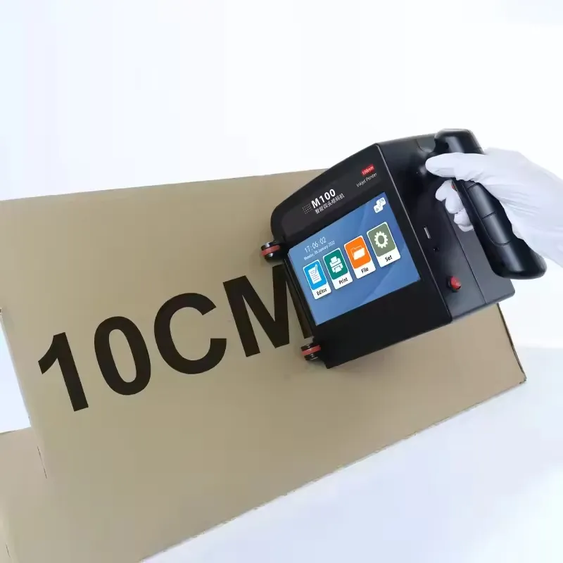 M100 Tragbarer Barcode-Tintenstrahldrucker Tintenstrahlpistole Drucker Datumsencoder Chargennummer Tintenstrahldrucker Kartonaußenverpackung pictures & photos