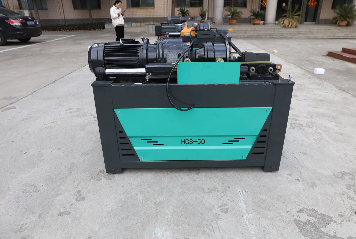 Stahlstangen-Gewindewalzenmaschine, Bewehrungsstahl-Gewindeschneider, elektrische Gewindeschneidemaschine, maßgeschneiderte Schraubenherstellungsmaschine pictures & photos