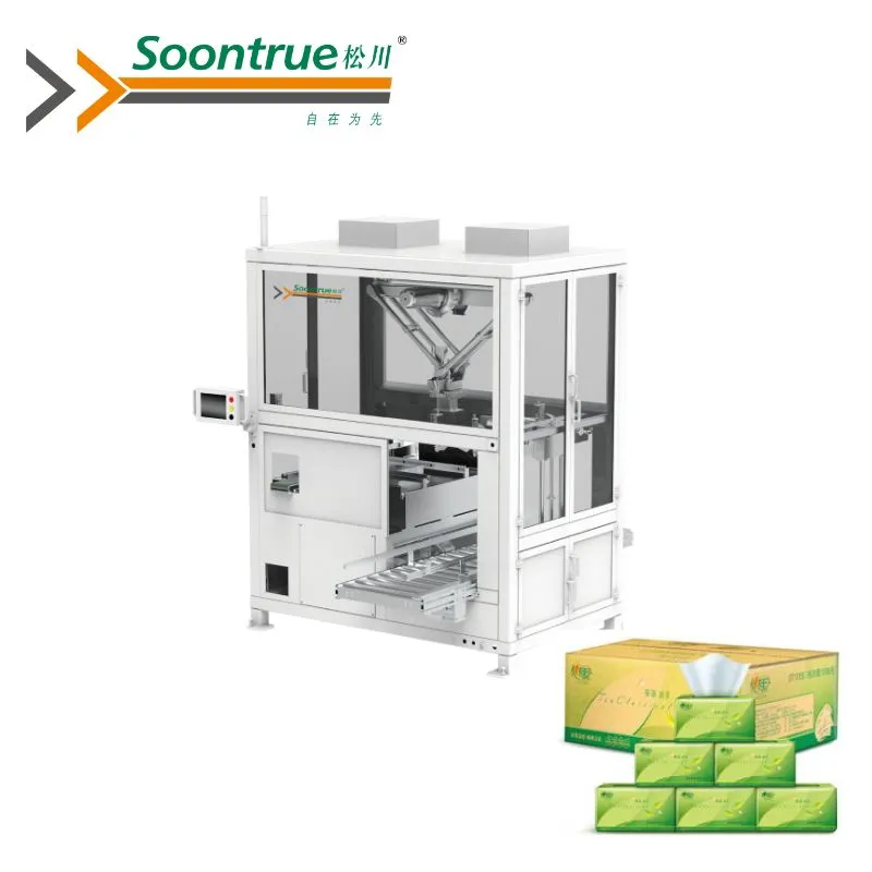 Macchina automatica per il confezionamento di fazzoletti in scatola, sistema di carico automatico ad alta velocità con controllo servo, programmazione PLC, stabile per alimenti, prodotti farmaceutici ed elettronica pictures & photos
