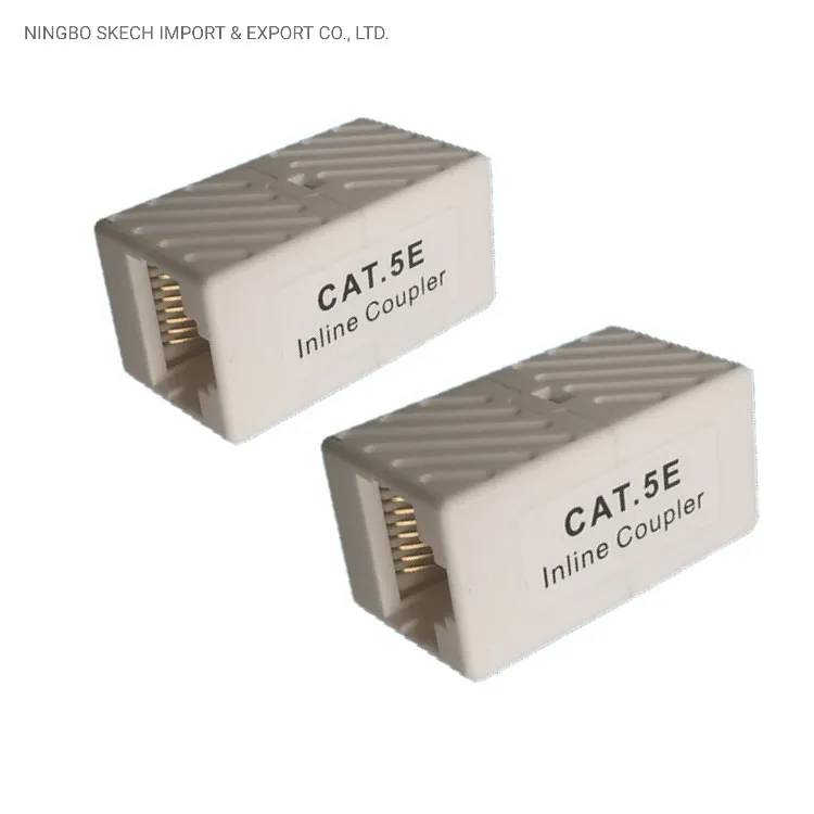 Cat5e/CAT6/CAT6A UTP RJ45-RJ45 8p8c Coupler Inline Jack Keystone RJ45 Konektor Jaringan Coupler Inline Modul Jack pictures & photos