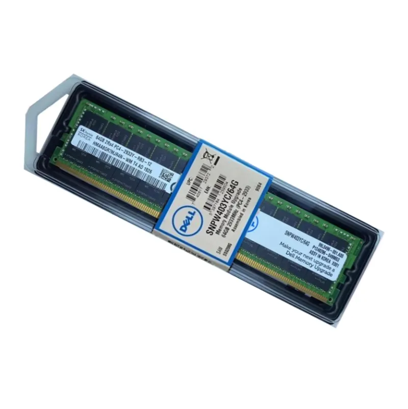Texte original Snpw403yc/64G DDR4 2933 Ecc Rdimm R640 R740 Module de mémoire RAM serveur pictures & photos