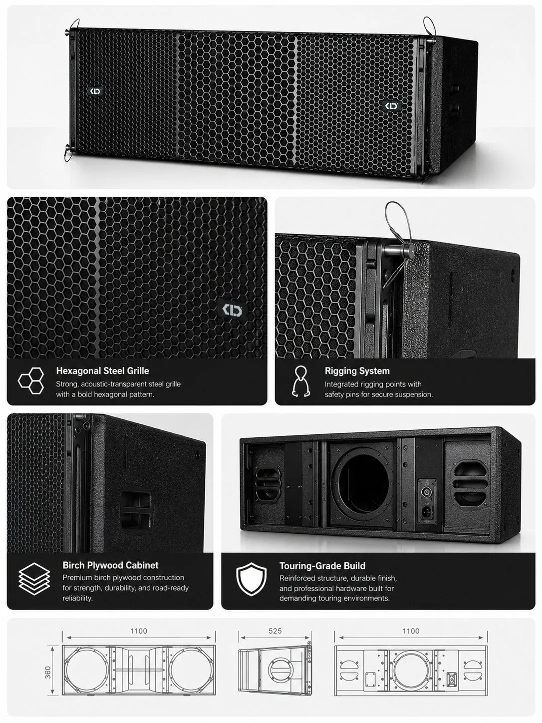 G-212 Doppio 12 Pollice Sistema di Altoparlanti Line Array a Tre Vie PA pictures & photos