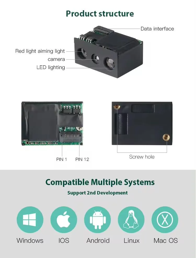 OEM Eingebettetes Barcode-Scanner-Engine-Modul 1d 2D Barcode-Leser QR-Code-Scanner pictures & photos