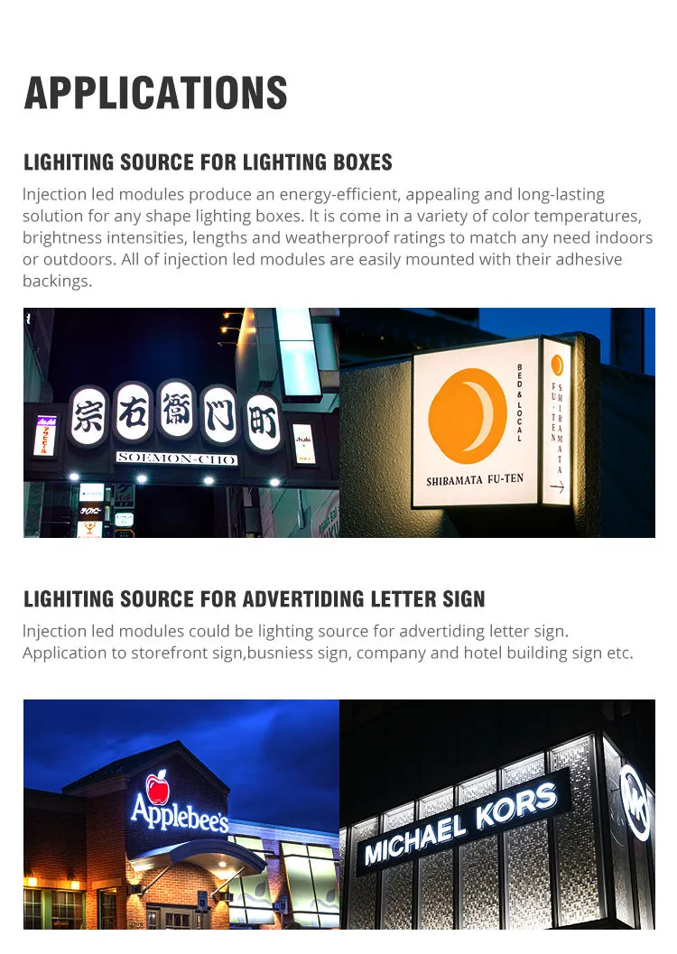 1.2W LED-Modul Weißes LED-Hintergrundbeleuchtungsmodul Ultraschall 12V LED-Modul Licht für Schilder Lichtkasten Kanalbuchstaben Schilder pictures & photos