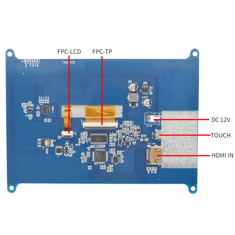7 Zoll Raspberry Pi LCD Display/LCD Bildschirm Zubehör / TFT Display mit Audiofunktion Stm32 pictures & photos