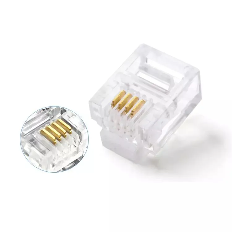 4 ピン Rj-9 モジュラーコネクタ 4p4c Rj9 電話ケーブル用モジュラープラグ pictures & photos