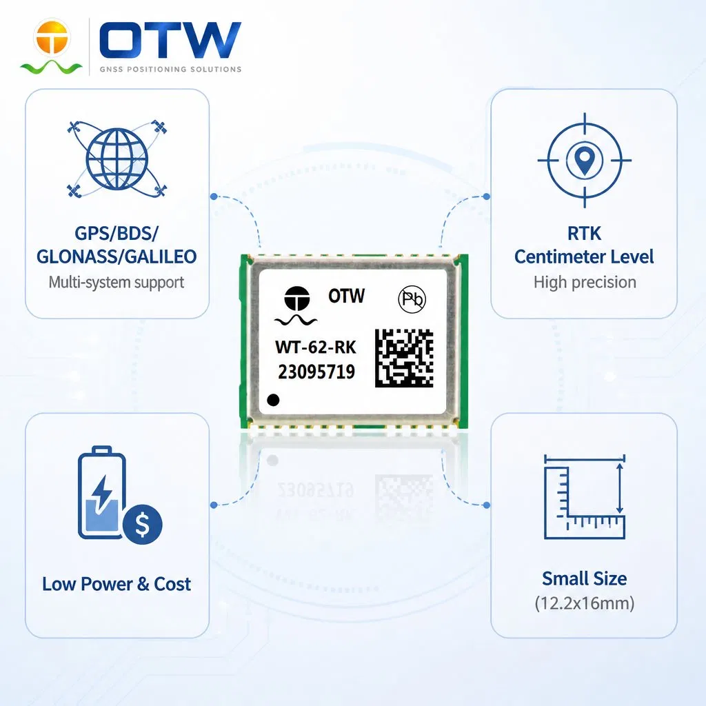 Wt-62-Rk Modulo Multi Gnss Rtk Precisione a Centimetro Ricevitore GPS a Doppia Frequenza pictures & photos
