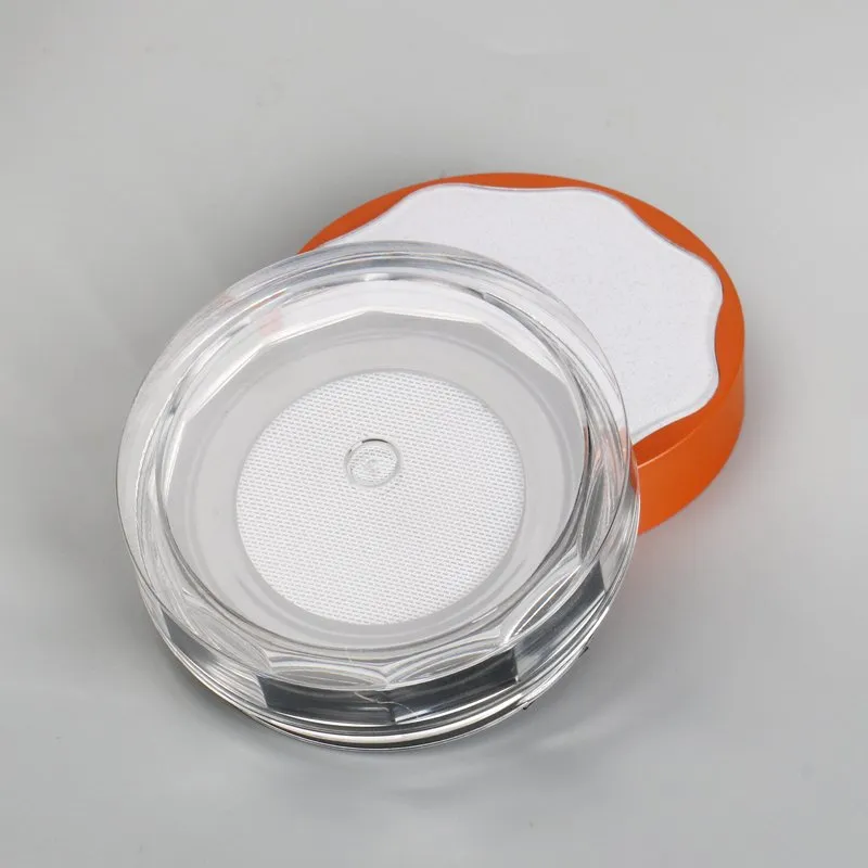Hộp đựng phấn trang điểm màu cam mini, thiết kế độc đáo, hộp phấn nén, phấn rời pictures & photos