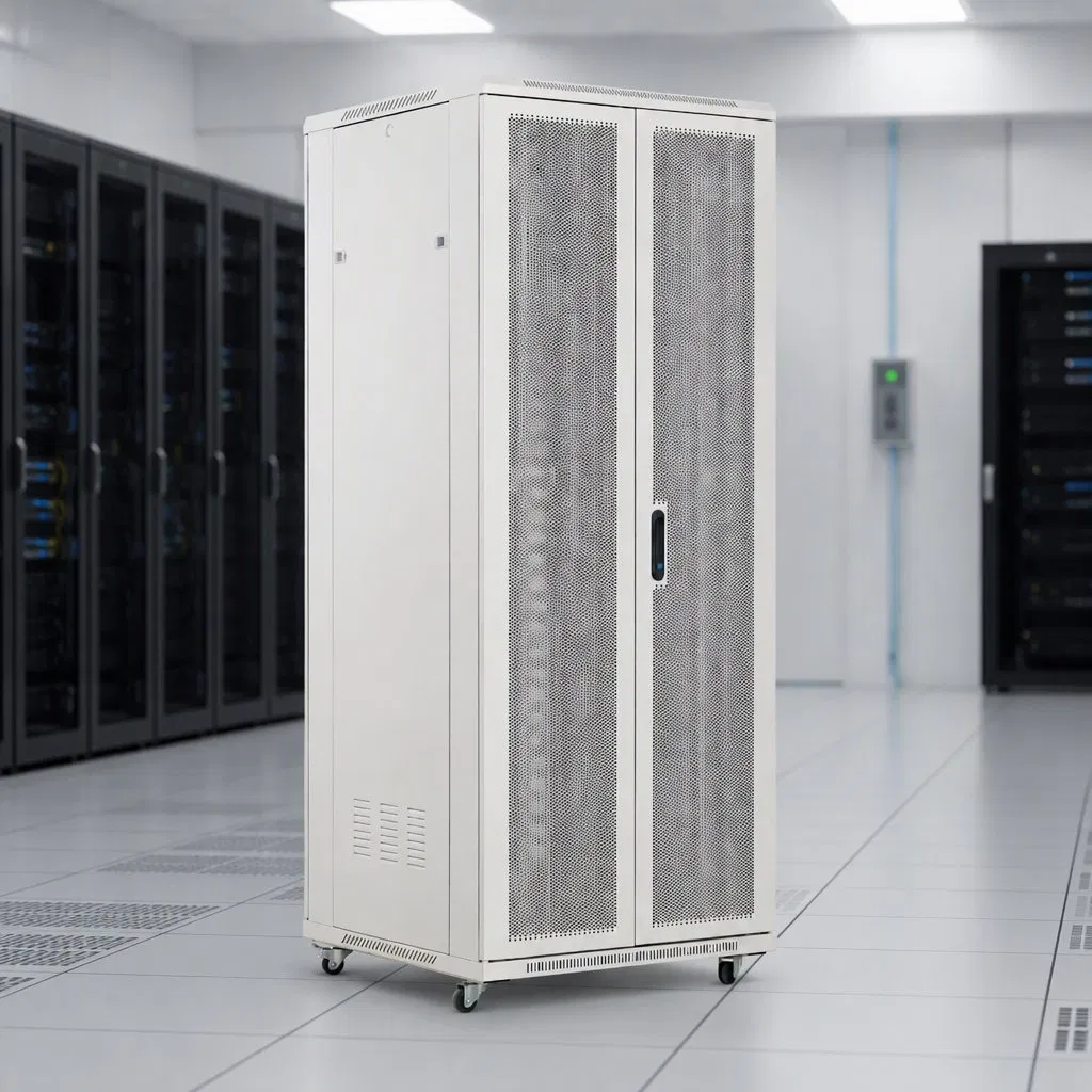 コンピュータールーム用19インチ調整可能プロファイルレール付き高剛性サーバーラック pictures & photos
