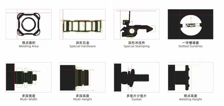 Macchina per ispezione visiva personalizzata per viti, macchina automatizzata per la selezione ottica dei difetti delle filettature interne pictures & photos