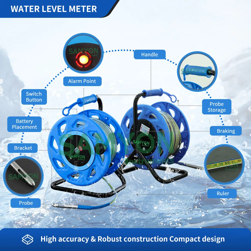 100m Strumenti di Misura Righello in Acciaio Livello d'Acqua Metro Rivelatore di Livello d'Acqua Sensore pictures & photos