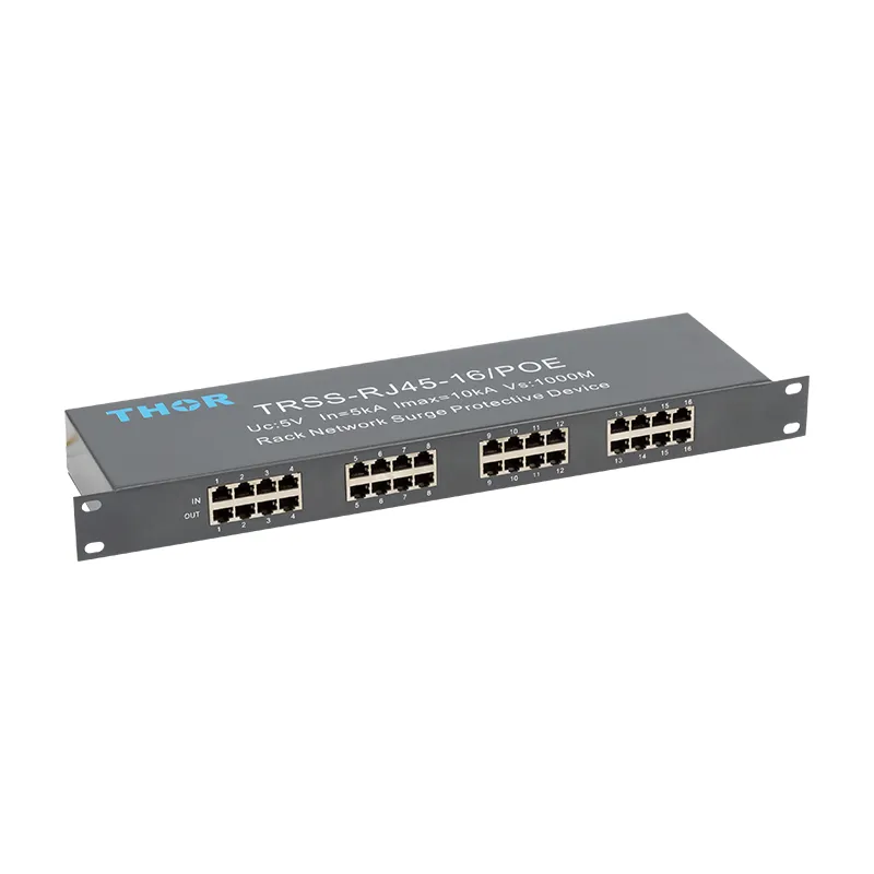 Arresto di sovratensione Ethernet RJ45 Arresto di sovratensione Ethernet SPD 24 Interfaccia protettore di sovratensione di rete Rackmount Sicurezza computer pictures & photos