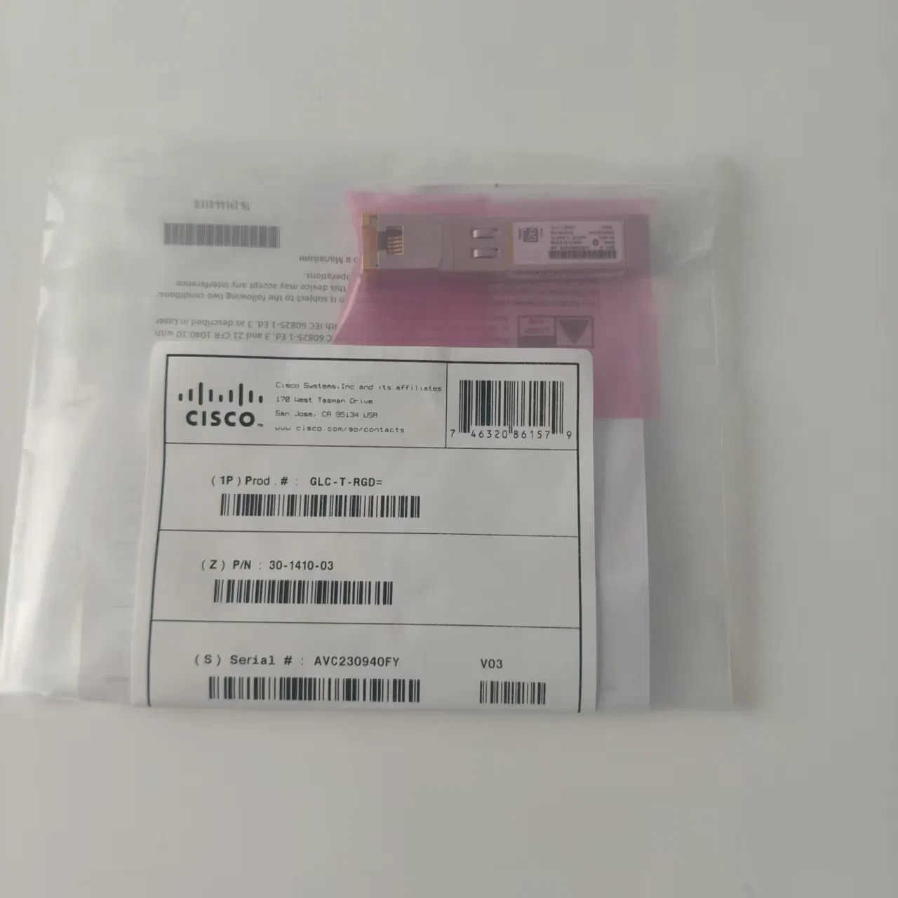 Glc-T-Rgd Rugged SFP-Transceiver 1000base-T RJ45 Kupfermodul pictures & photos