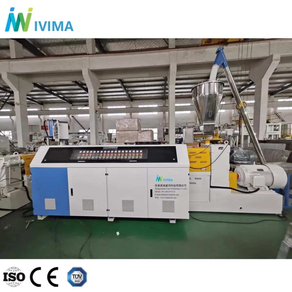 Máy tạo hạt cắt khuôn mặt die hiệu suất cao cho PVC mềm và cứng, dây chuyền sản xuất tạo hạt UPVC cho ép cáp pictures & photos