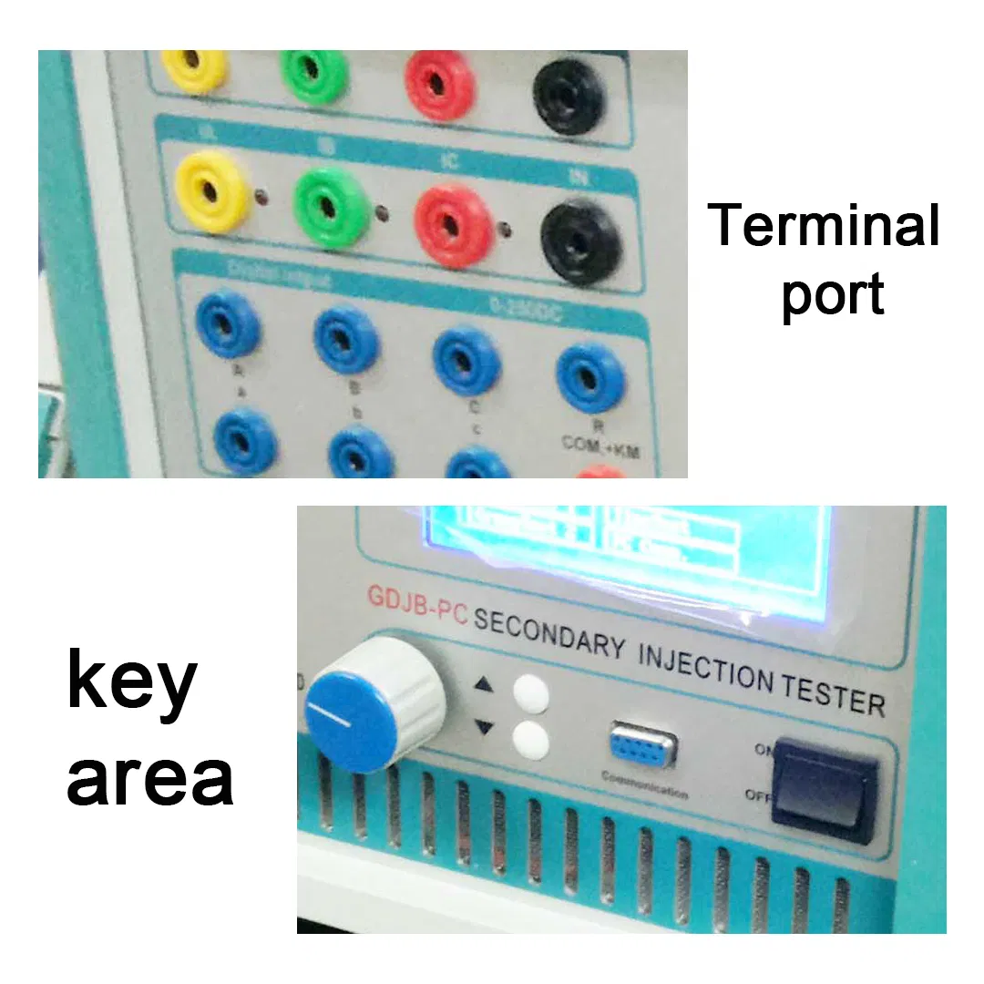 Tester di iniezione di corrente secondaria per microcomputer sistema di protezione relè pictures & photos