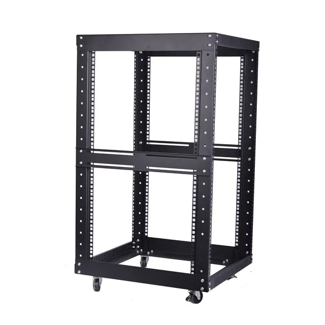 Produzione 4 Posto Telaio Aperto Rack Dati con Ruote per Networking pictures & photos