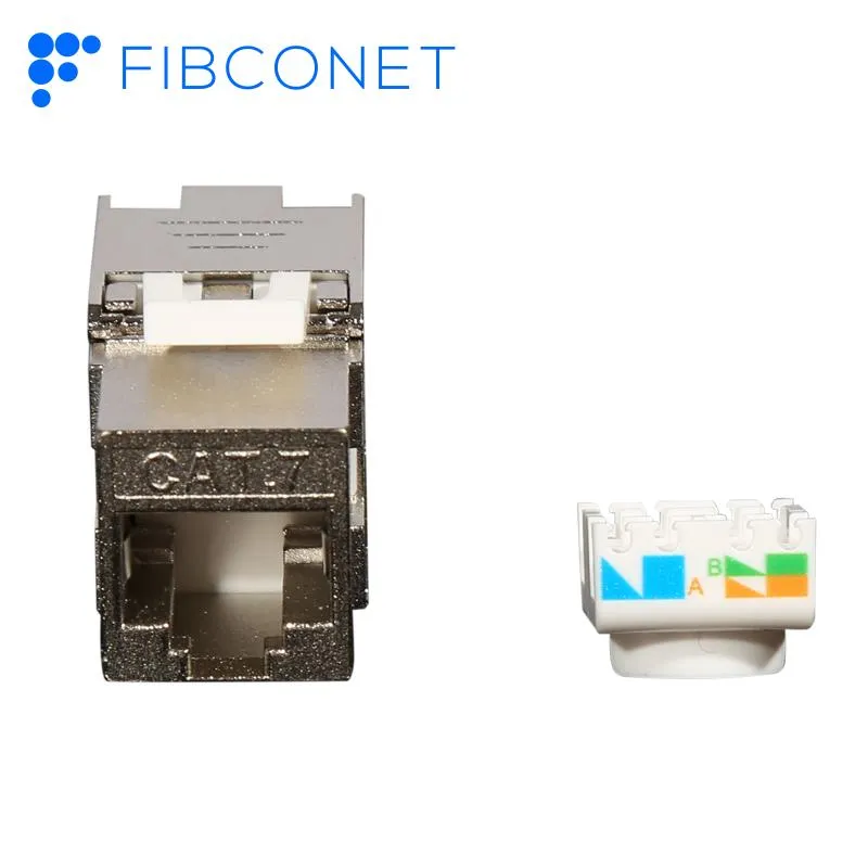 CAT6A/Cat7 RJ45 เครื่องมือแจ็คโมดูลคีย์สโตนแบบไม่ต้องใช้เครื่องมือ SFTP ที่มีการป้องกัน pictures & photos
