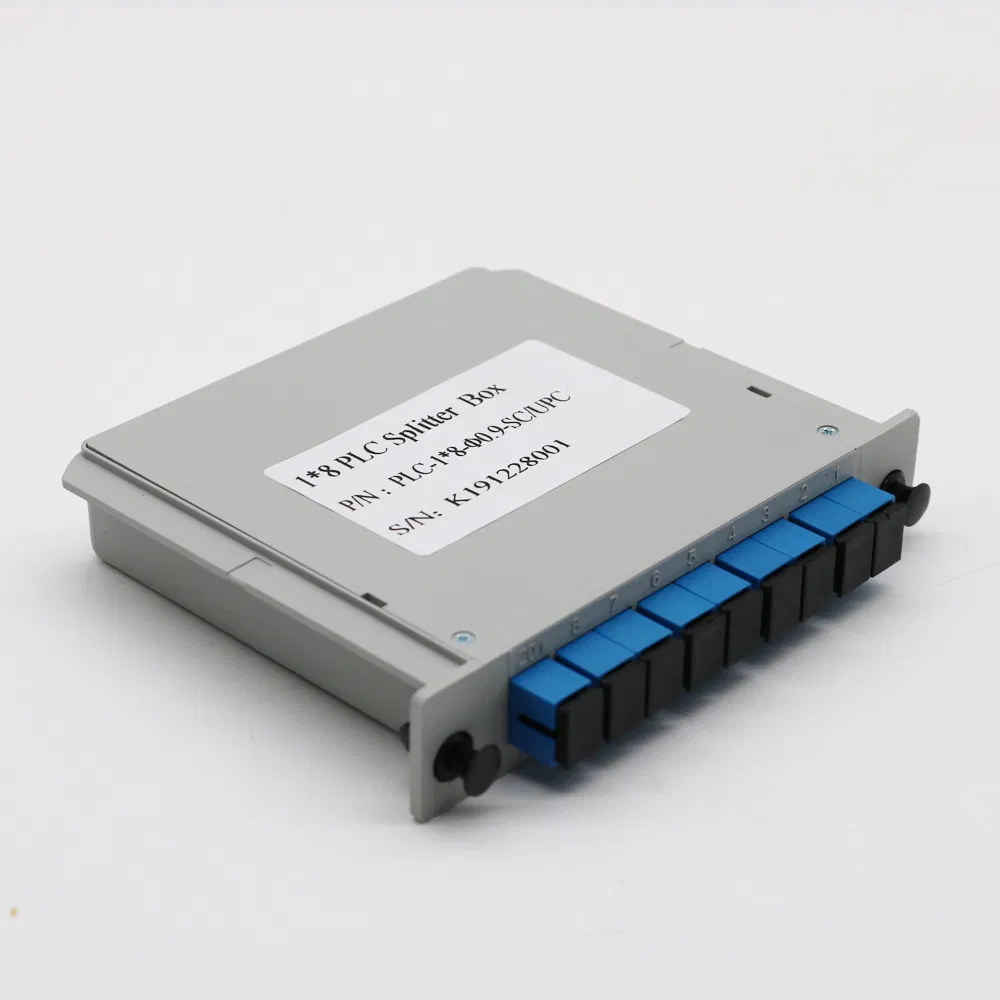 Modulo di distribuzione del segnale luminoso stabile a splitter ottico PLC per telecomunicazioni e centri dati pictures & photos
