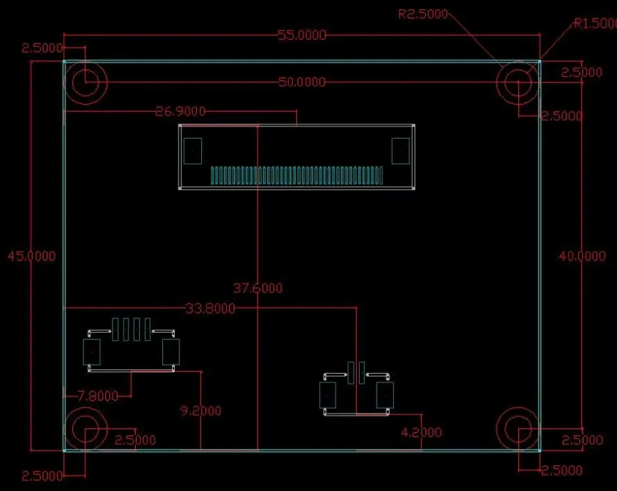 Kompaktes 2.46-Inch TFT LCD-Modul mit AV/CVBS-Eingang für Mikro-Videomaschinenmonitor, industrielle Vision und Rückfahrkamera-Modul pictures & photos