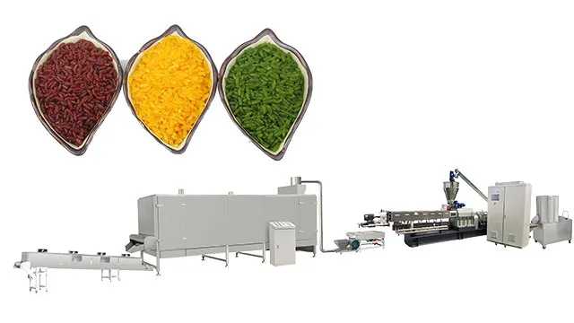 Macchina per la produzione di chicchi di riso fortificati di alta qualità, linea di produzione di riso nutrizionale pictures & photos