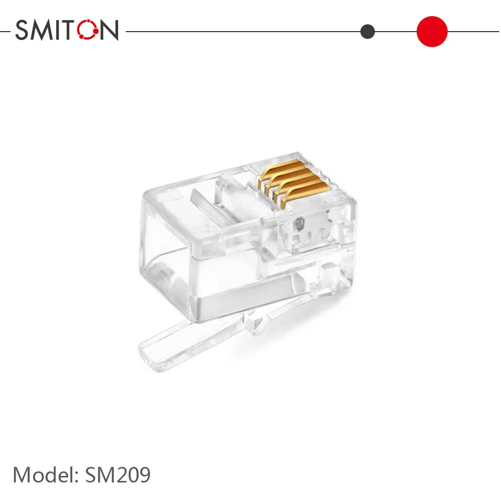 4 Broche Rj-9 Connecteur Modulaire 4p4c Rj9 Prise Modulaire pour Câble Téléphonique pictures & photos