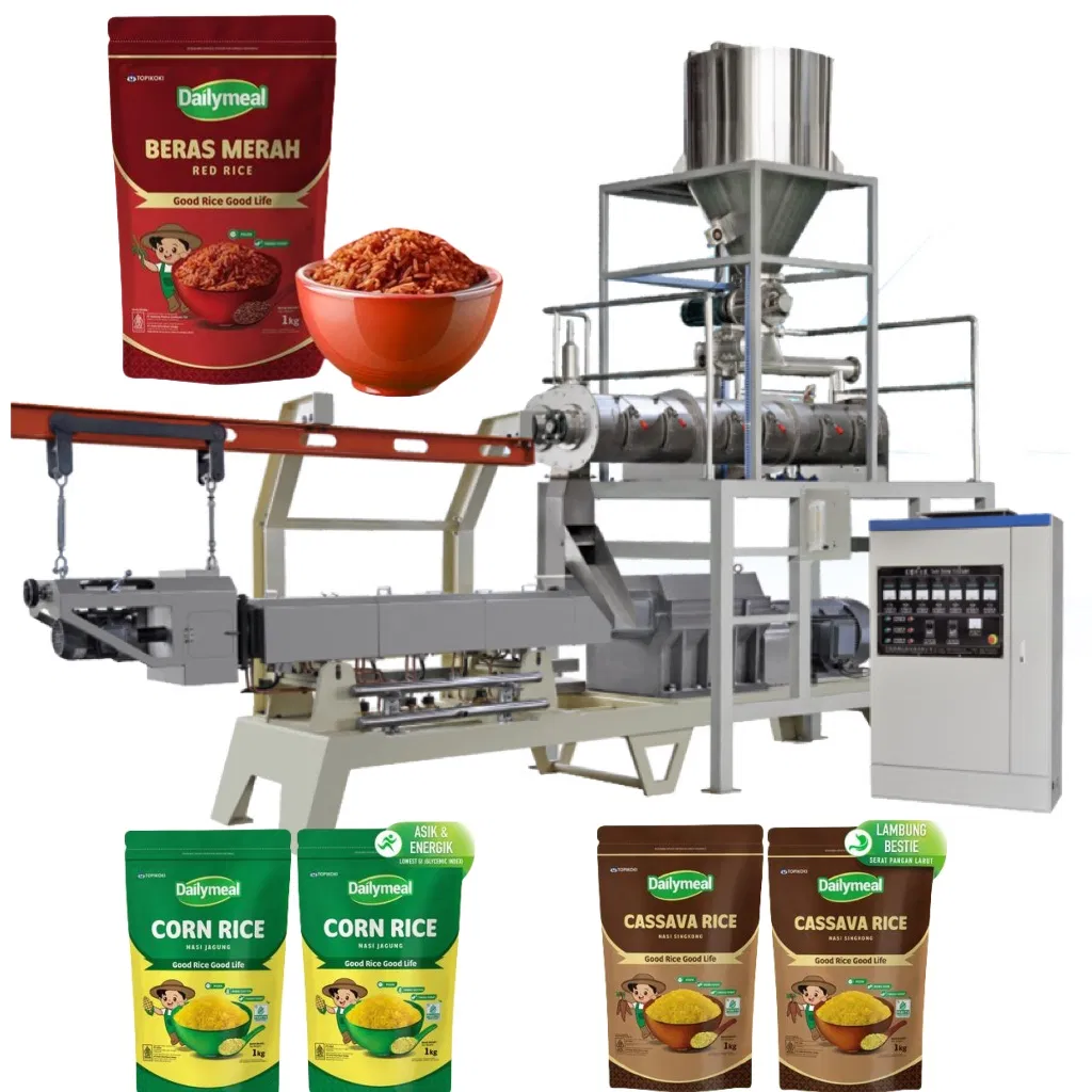 Ligne de traitement de riz nutritif instantané à haute efficacité, machine de fabrication de riz artificiel pictures & photos