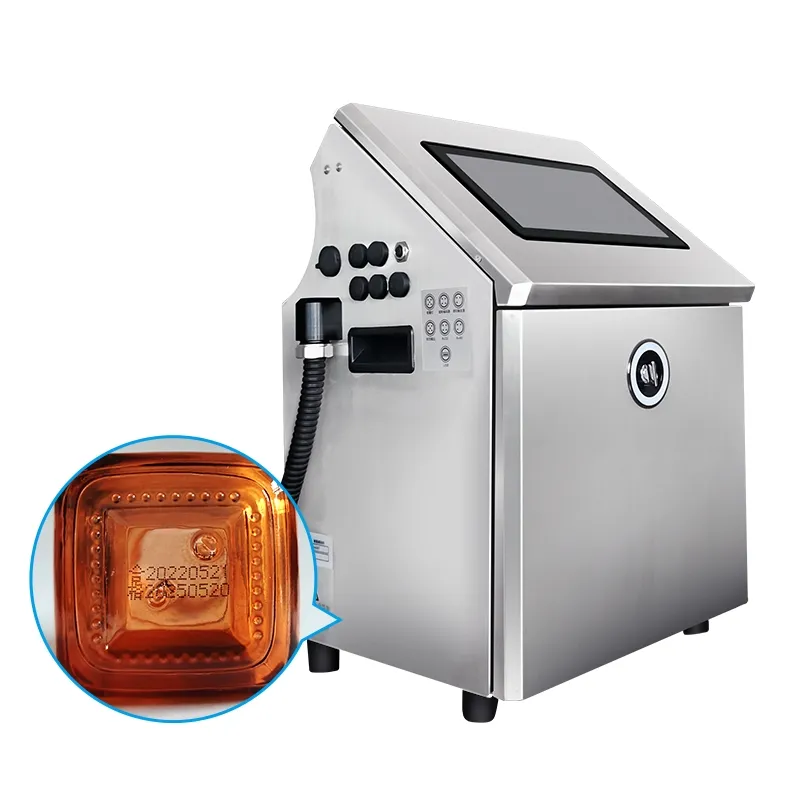 Datum coderingsmachine inkjetprinter voor barcodes/dm-code/qr-code afdrukken verpakking pictures & photos