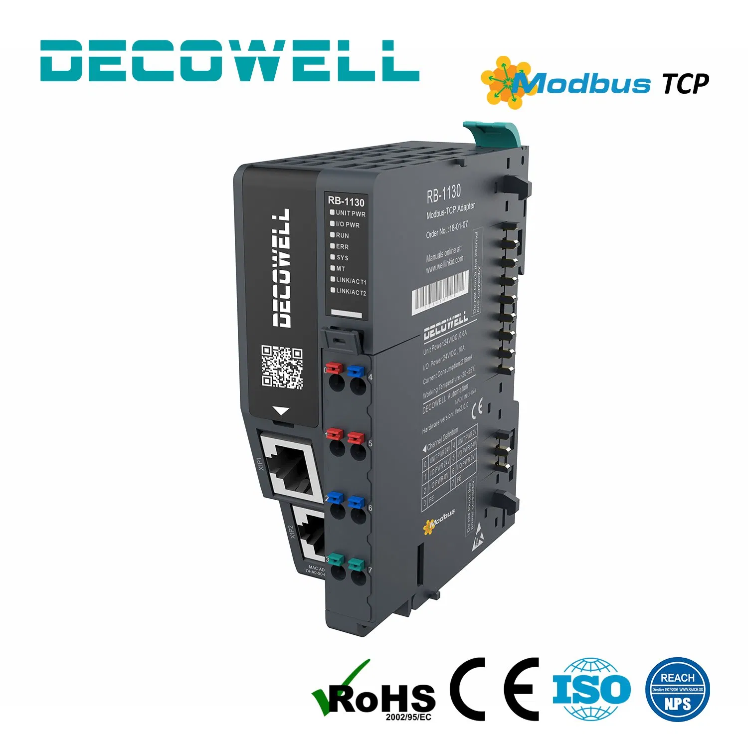 Modbus TCP Remote IO Communicatiemodule pictures & photos