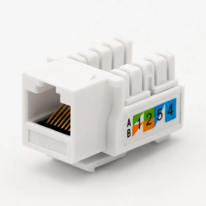 8p8c UTP RJ45 Cat5e Keystone-Jack-Modul mit vergoldeten Kontakten für LAN-Netzwerkverkabelungssysteme pictures & photos