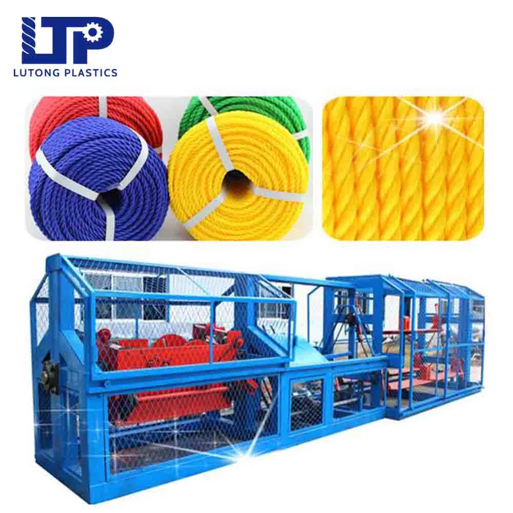 Macchina automatica per la produzione di corda in plastica attorcigliata per realizzare 3 o 4 fili di corda pictures & photos