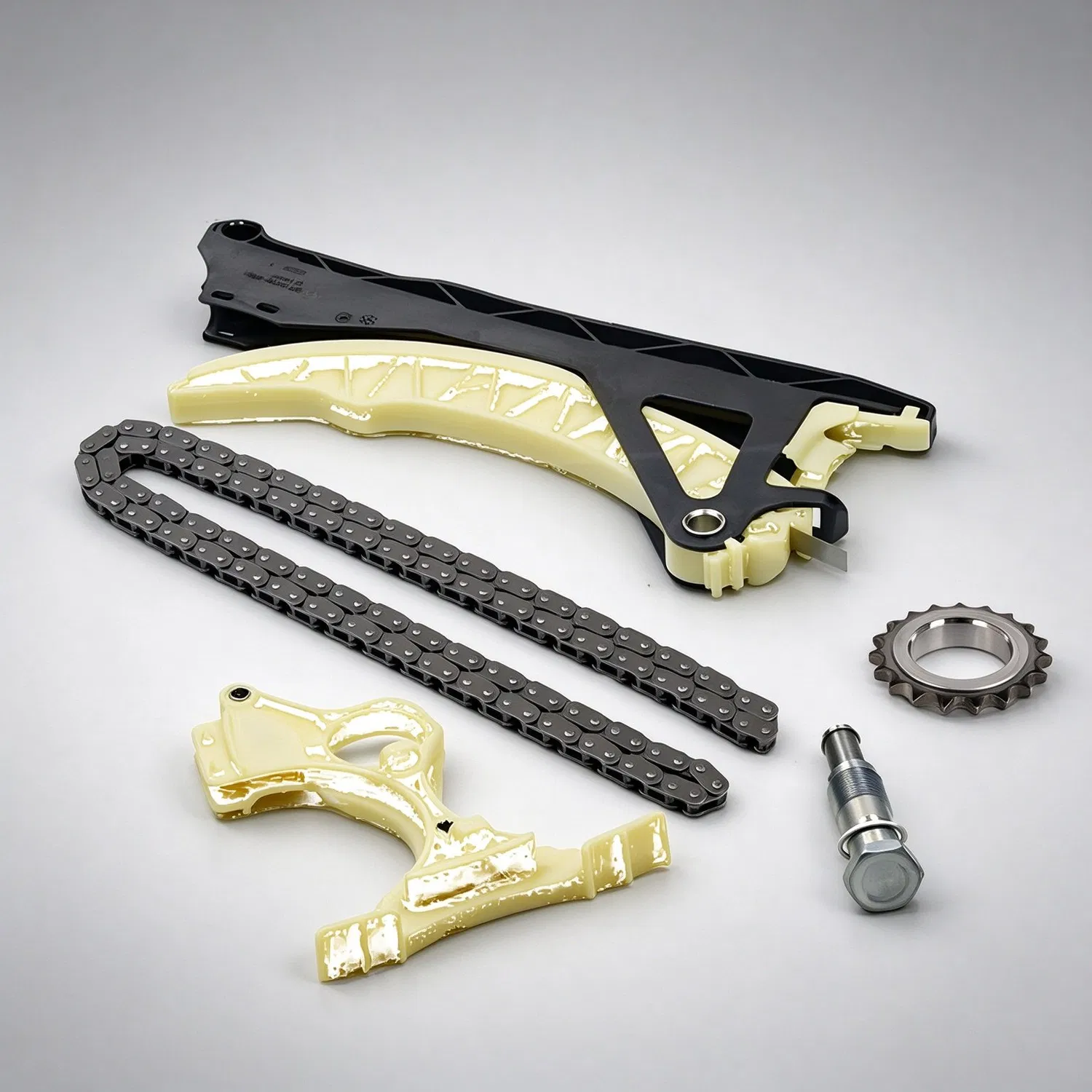 Kit durevole per catena di distribuzione del motore auto con tenditore, guide di scorrimento e guide di scorrimento resistenti all'usura per un uso a lungo termine pictures & photos